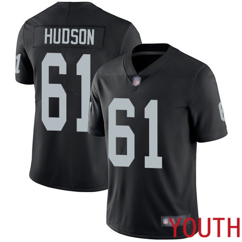 Oakland Raiders Limited Black Youth Rodney Hudson Home Jersey NFL Football #61 Vapor Untouchable Jersey